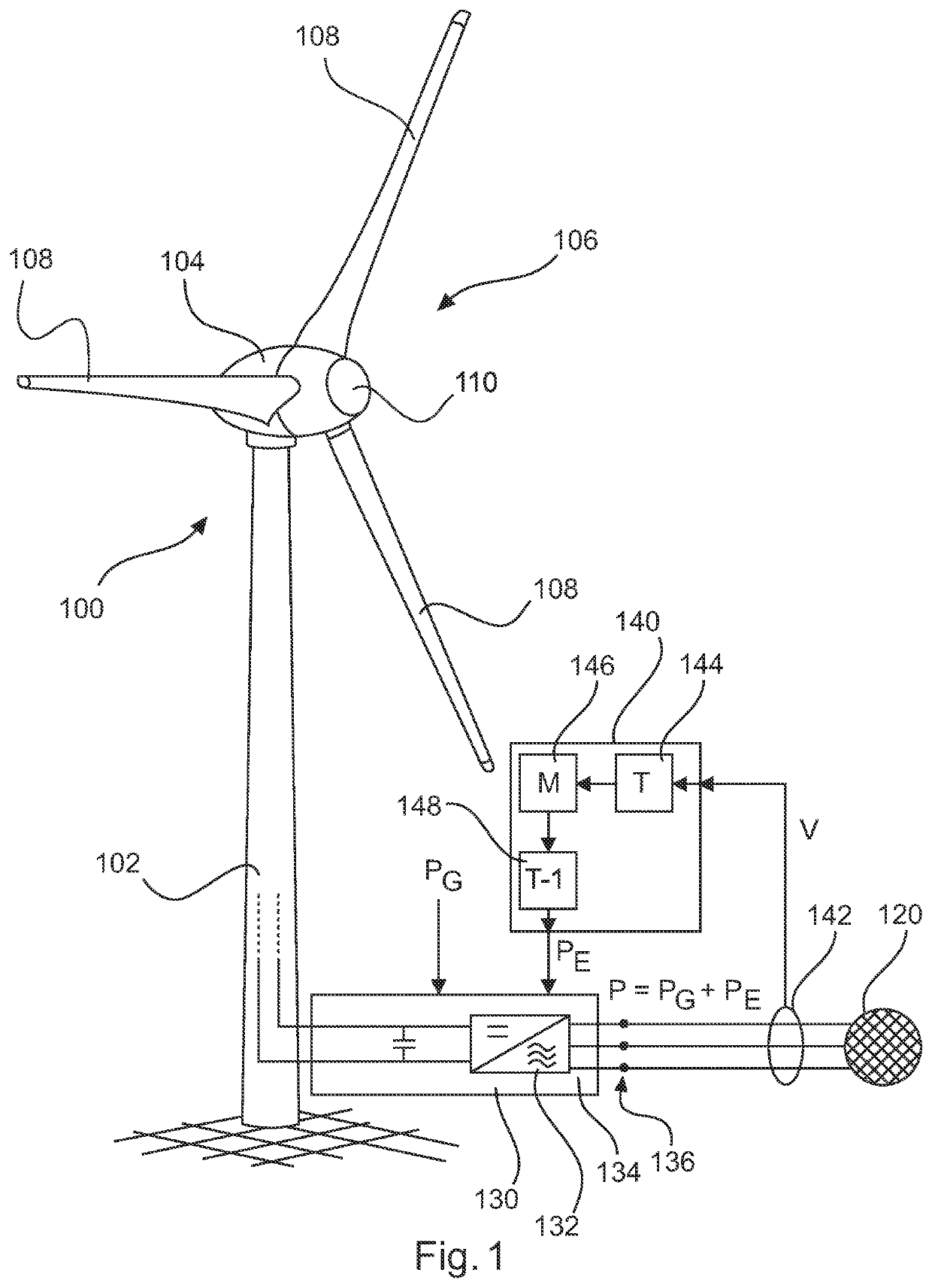 Method and wind turbine for damping low frequency oscillations in an electrical supply grid