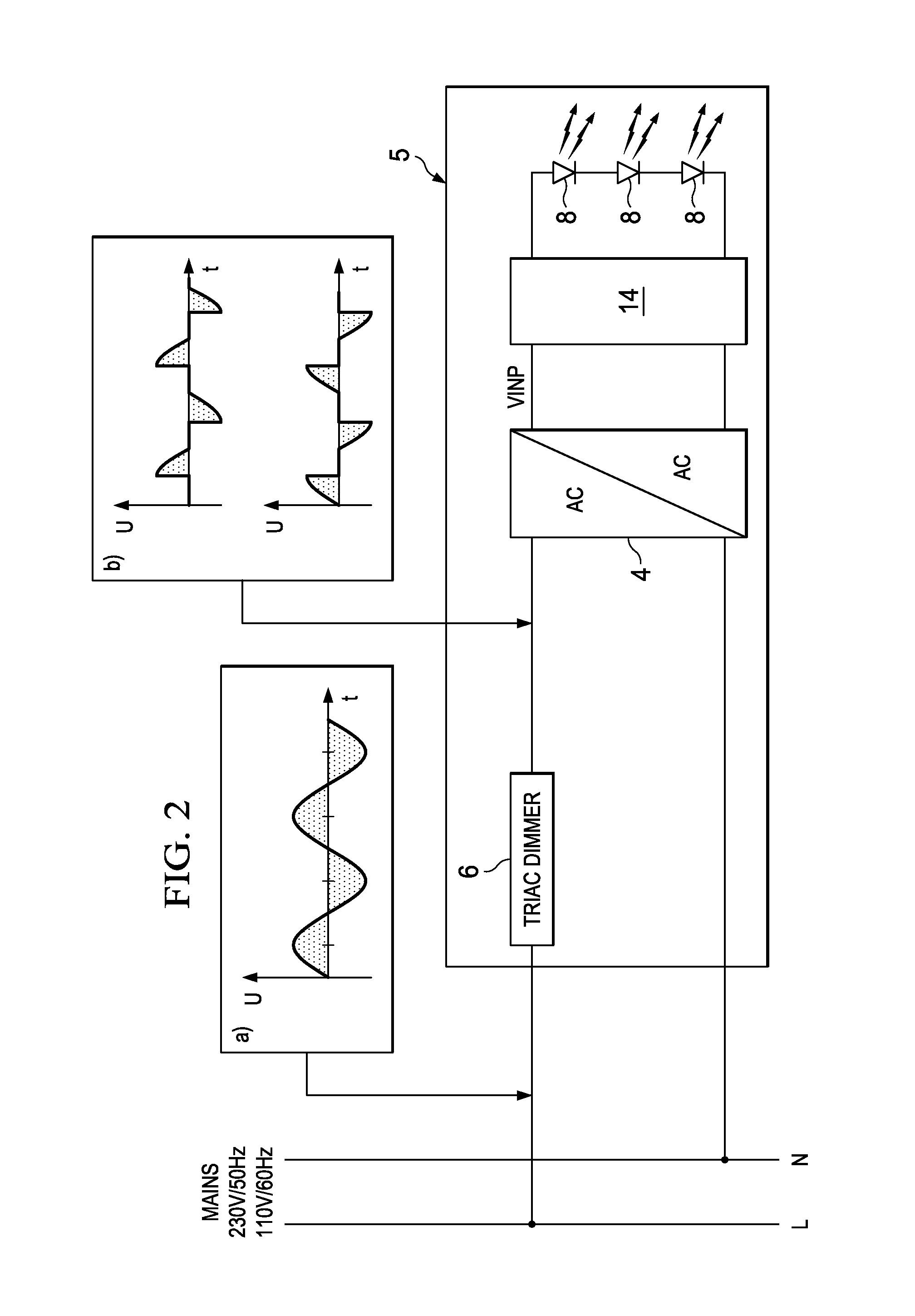 Lighting system, electronic device for a lighting system and method for operating the electronic device