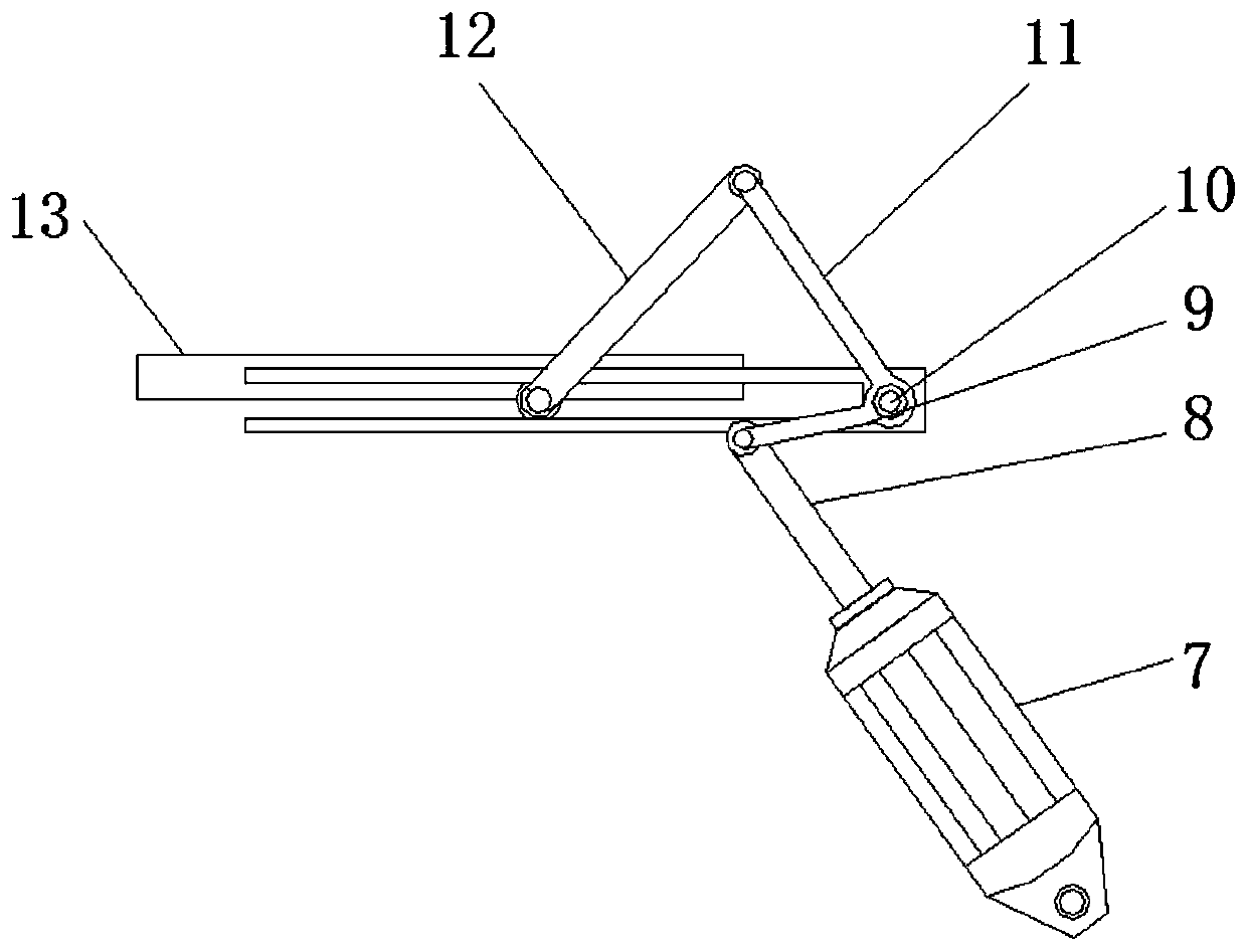 Convenient-to-take automatic screening device for sweet and sour pork fillet production line