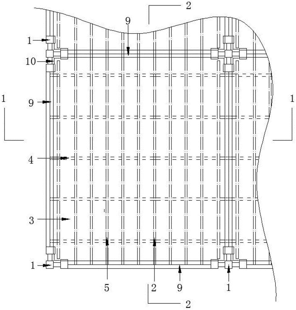 Supportless construction method for cast-in-place floor of high-rise steel structure house