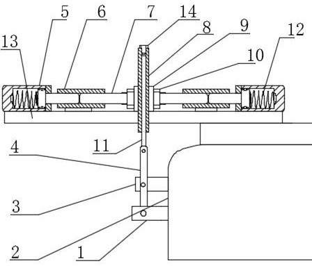 Manual valve centering structure