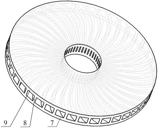 A back-bending progressively expanding refrigerated wave rotor capable of outputting shaft work