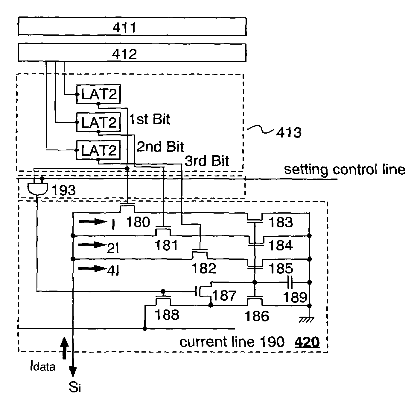 Signal line driver circuit, light emitting device and driving method thereof