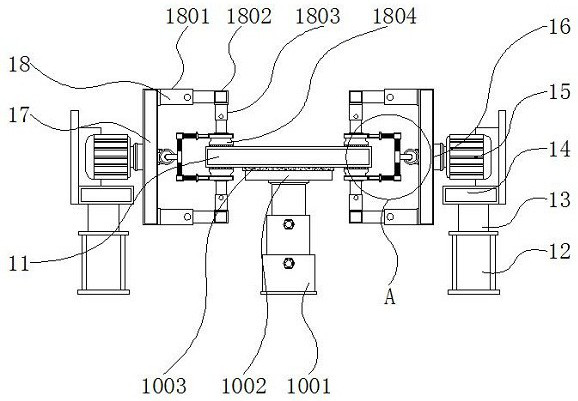 Electronic chip crack detection device with turnover structure convenient for double-sided detection