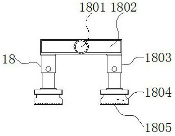 Electronic chip crack detection device with turnover structure convenient for double-sided detection