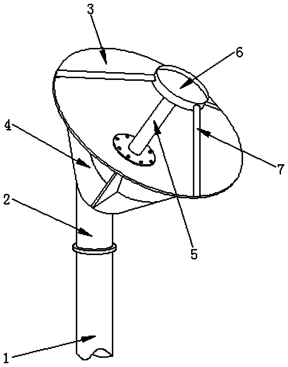 Metamaterial microwave antenna by taking ellipsoid-like metamaterial as auxiliary reflecting surface