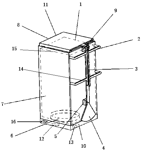 Intelligent cover overturnable trash can