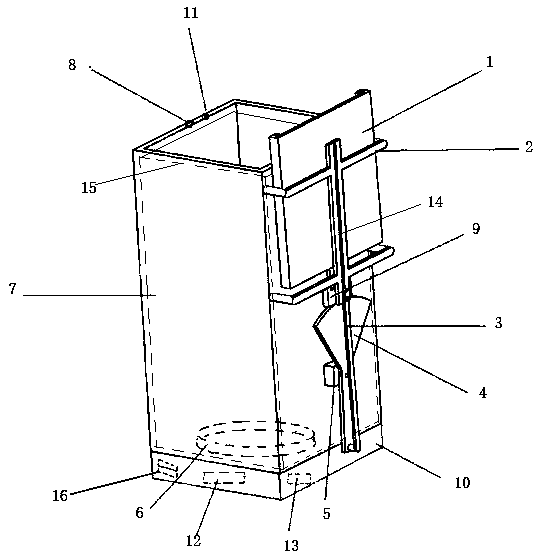 Intelligent cover overturnable trash can