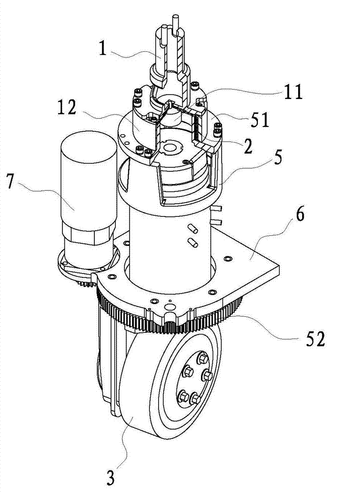 Differential type power-assisted steering handle device for industrial vehicle