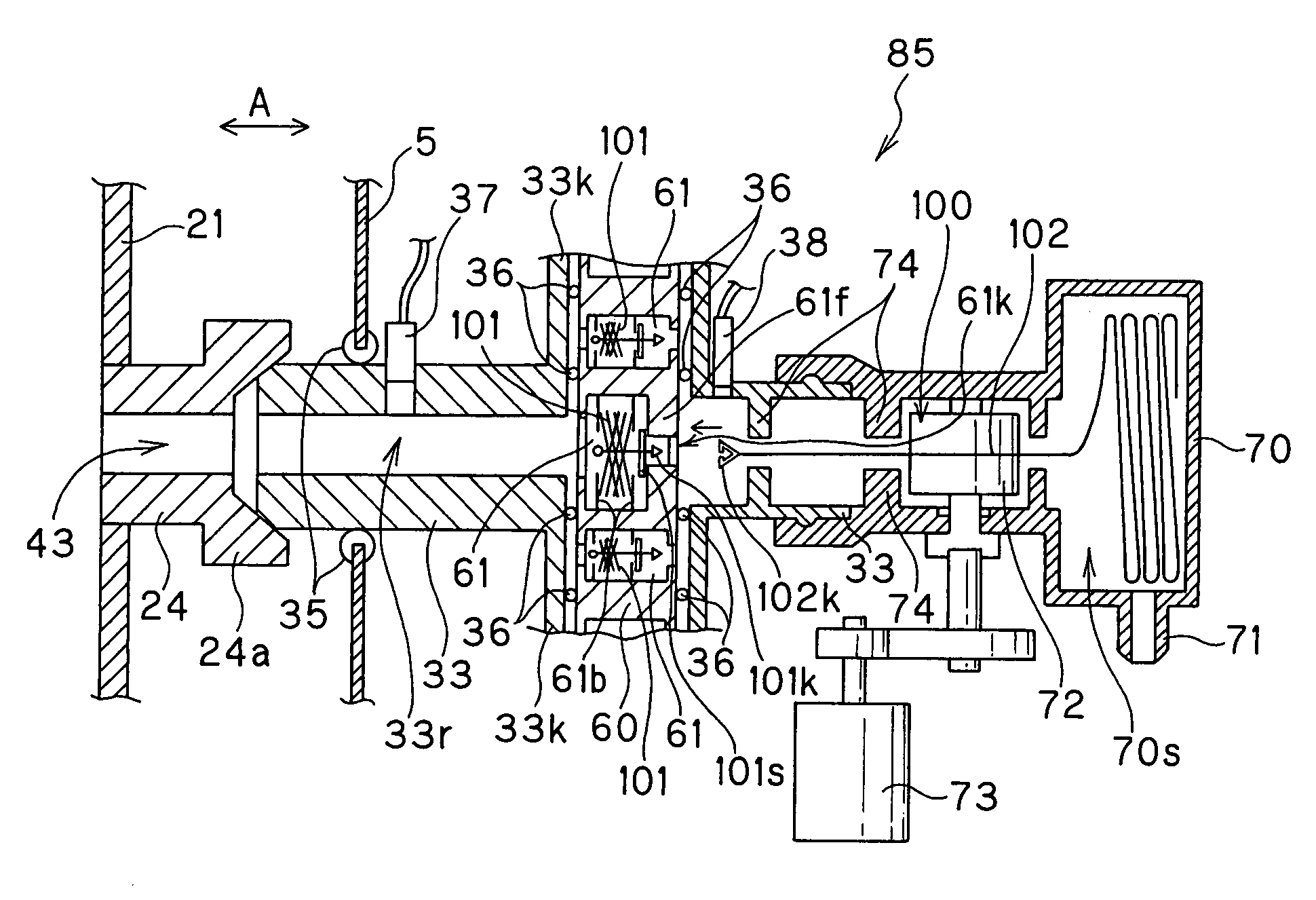 Apparatus for washing and disinfecting endoscope and brush unit for washing ducts of endoscope