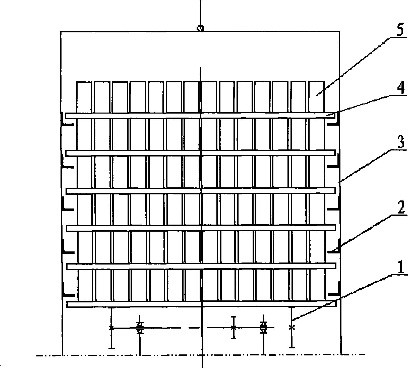 Automatic production process for post production flow of concrete blocks