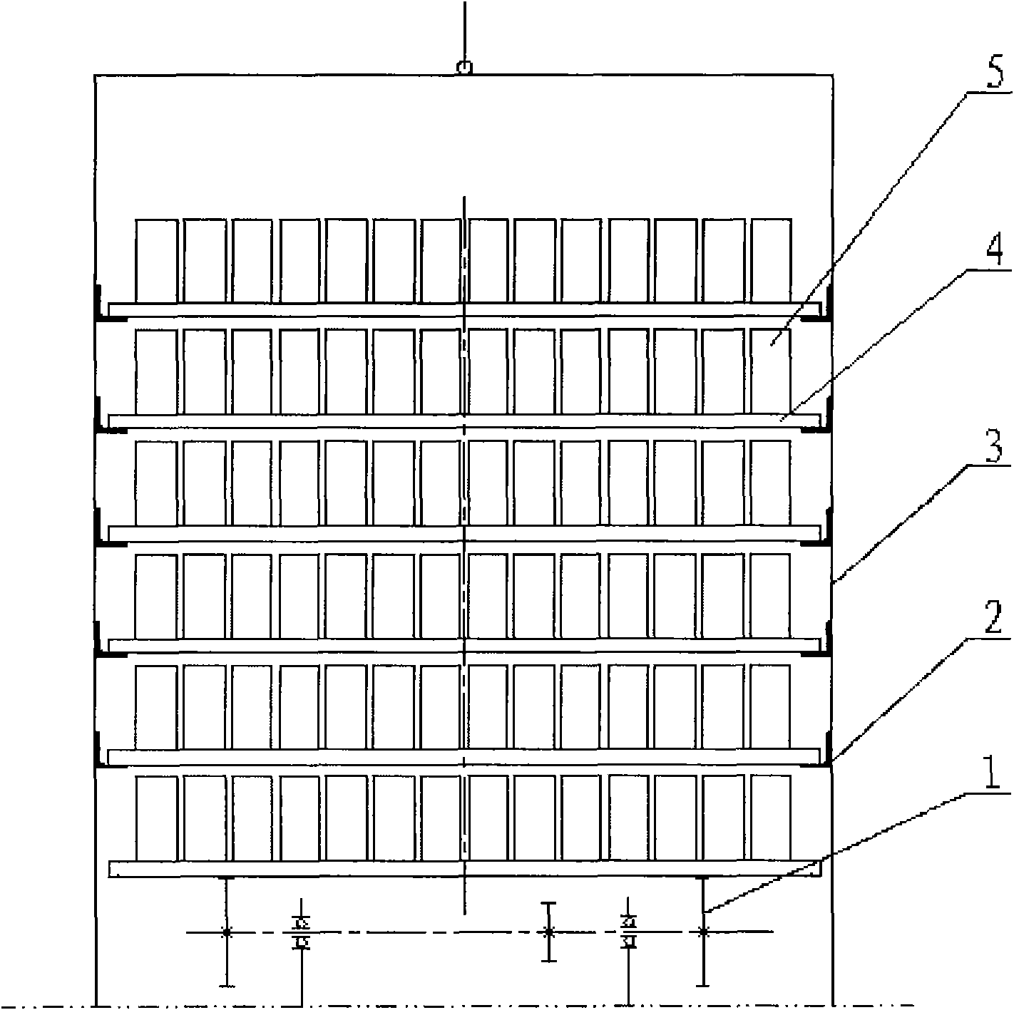 Automatic production process for post production flow of concrete blocks