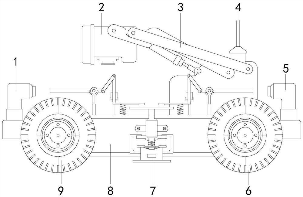 A road bridge concrete detection device