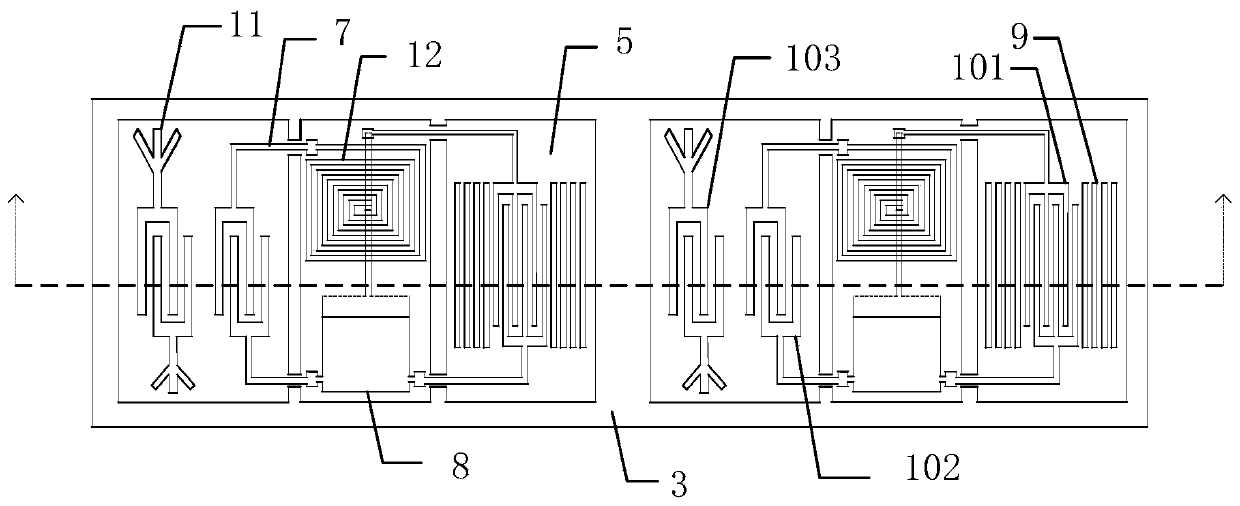 A composite coded saw temperature and pressure integrated sensor and its preparation method