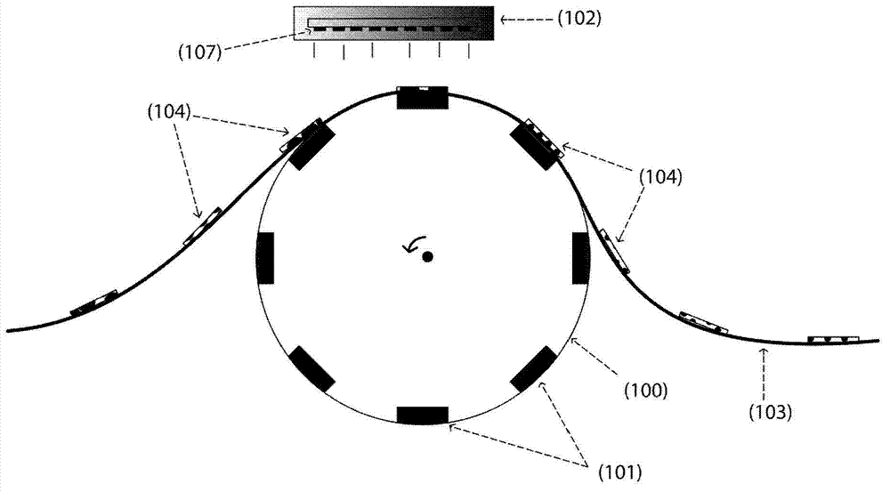 Device, system and method for producing a magnetically induced visual effect