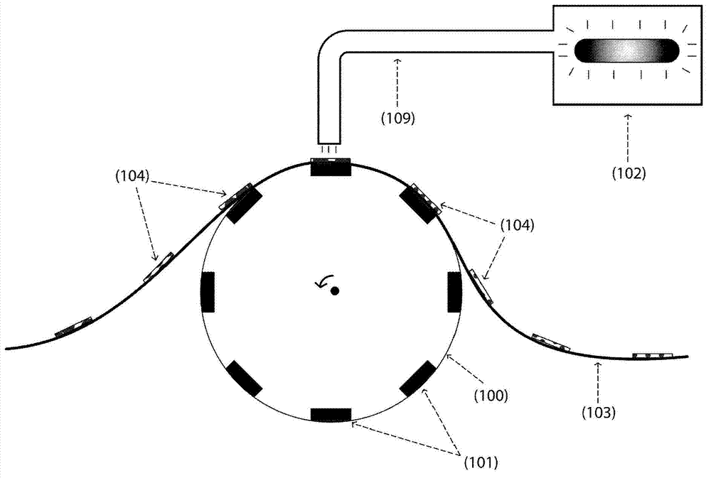 Device, system and method for producing a magnetically induced visual effect