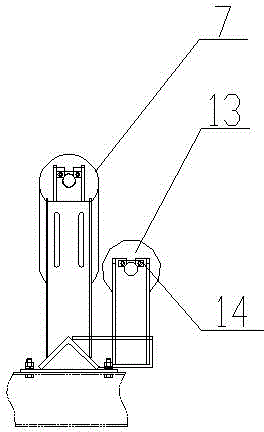 Combined type deviation rectifying device for transition section