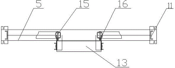 Combined type deviation rectifying device for transition section