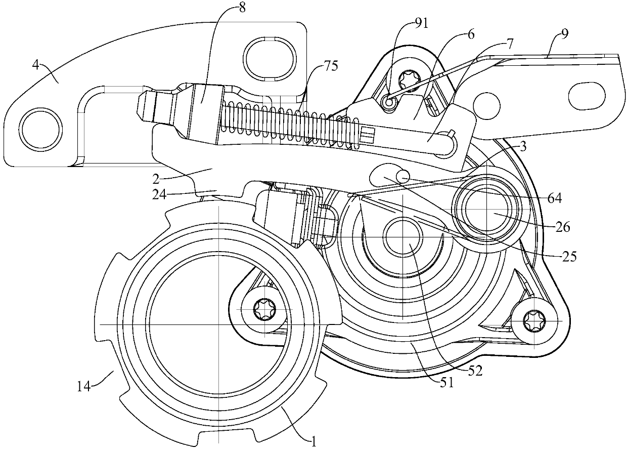 P-gear parking mechanism and vehicle