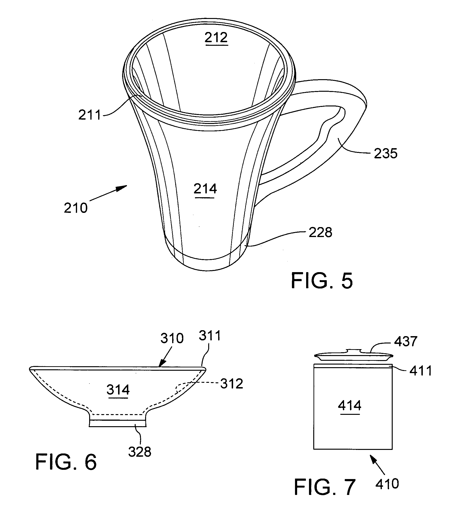 Ceramic metallic liquid holding vessel