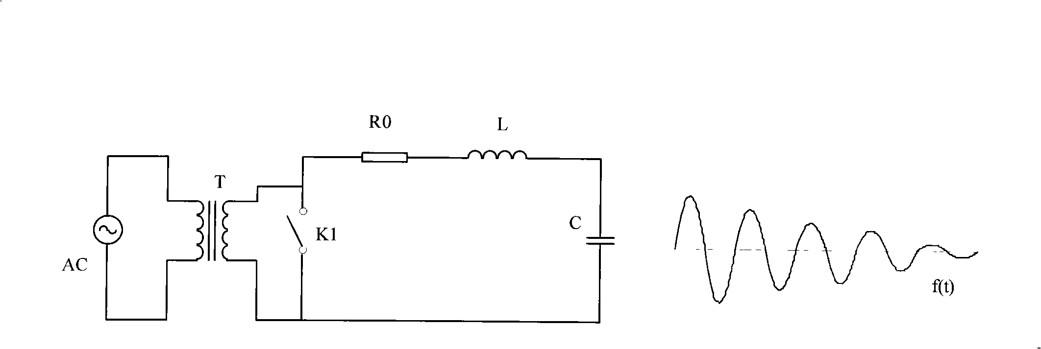 Apparatus for generating oscillating wave for electrical apparatus test