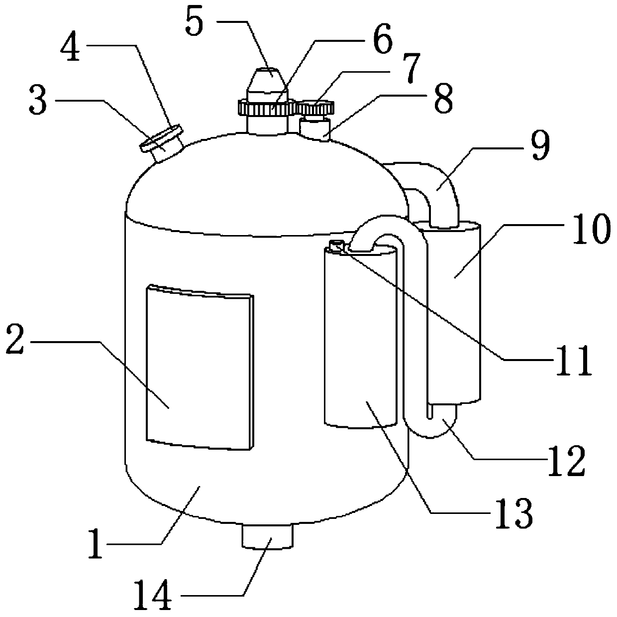 Cu-based MOF material preparation device