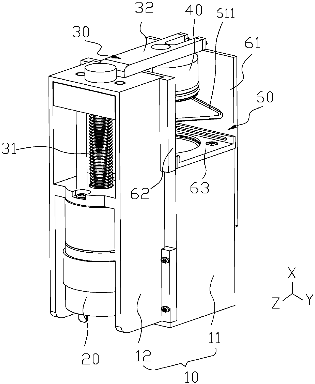 Automatic coffee machine discharge device and automatic coffee machine
