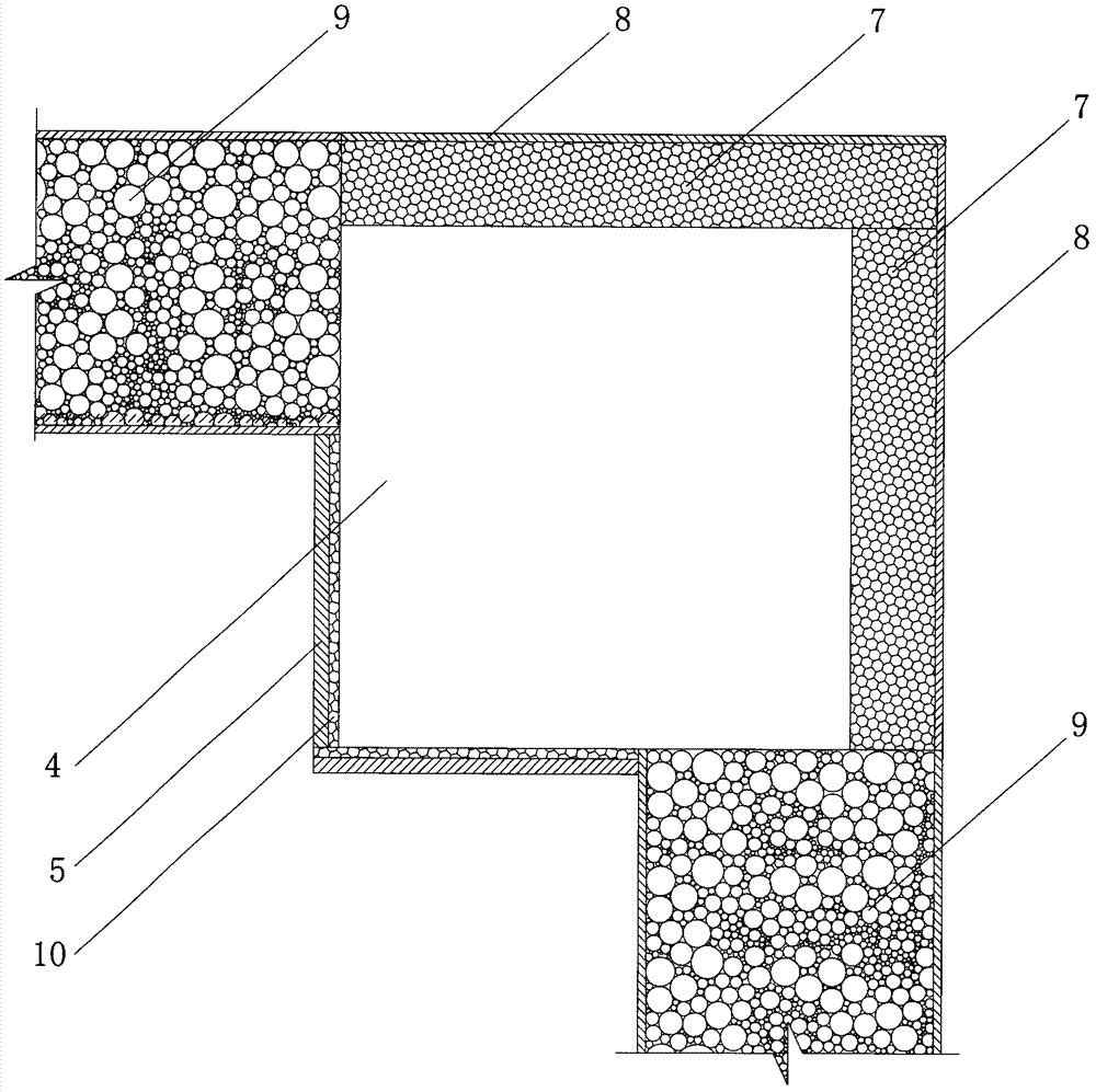 Novel self-molding self-insulation building corner column