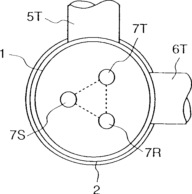 Three-phase integrated gas isolated bus