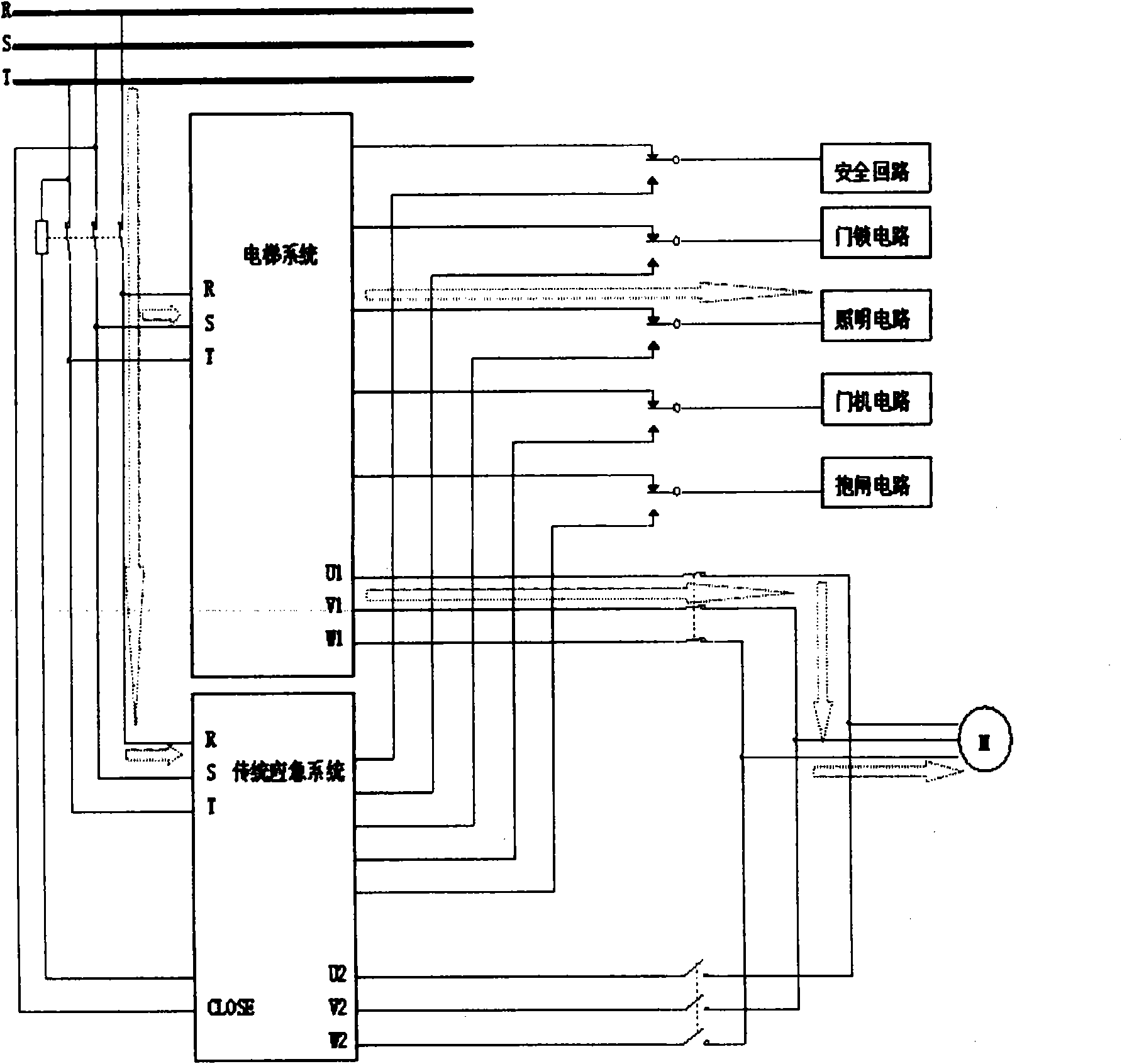 Integrated device having energy feedback and blackout emergent functions