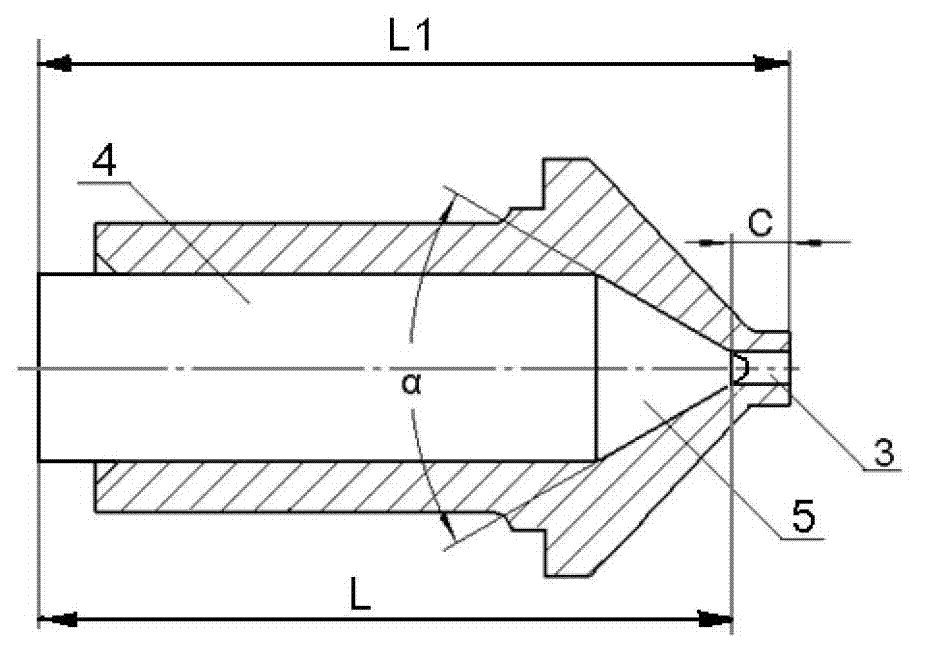 Method for measuring nozzle vent length of aircraft engine