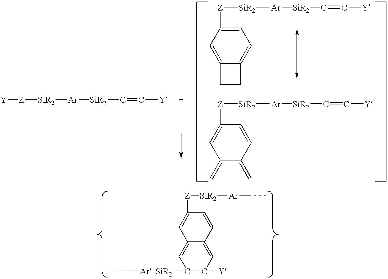 Dieletric thin films from fluorinated benzocyclobutane precursors