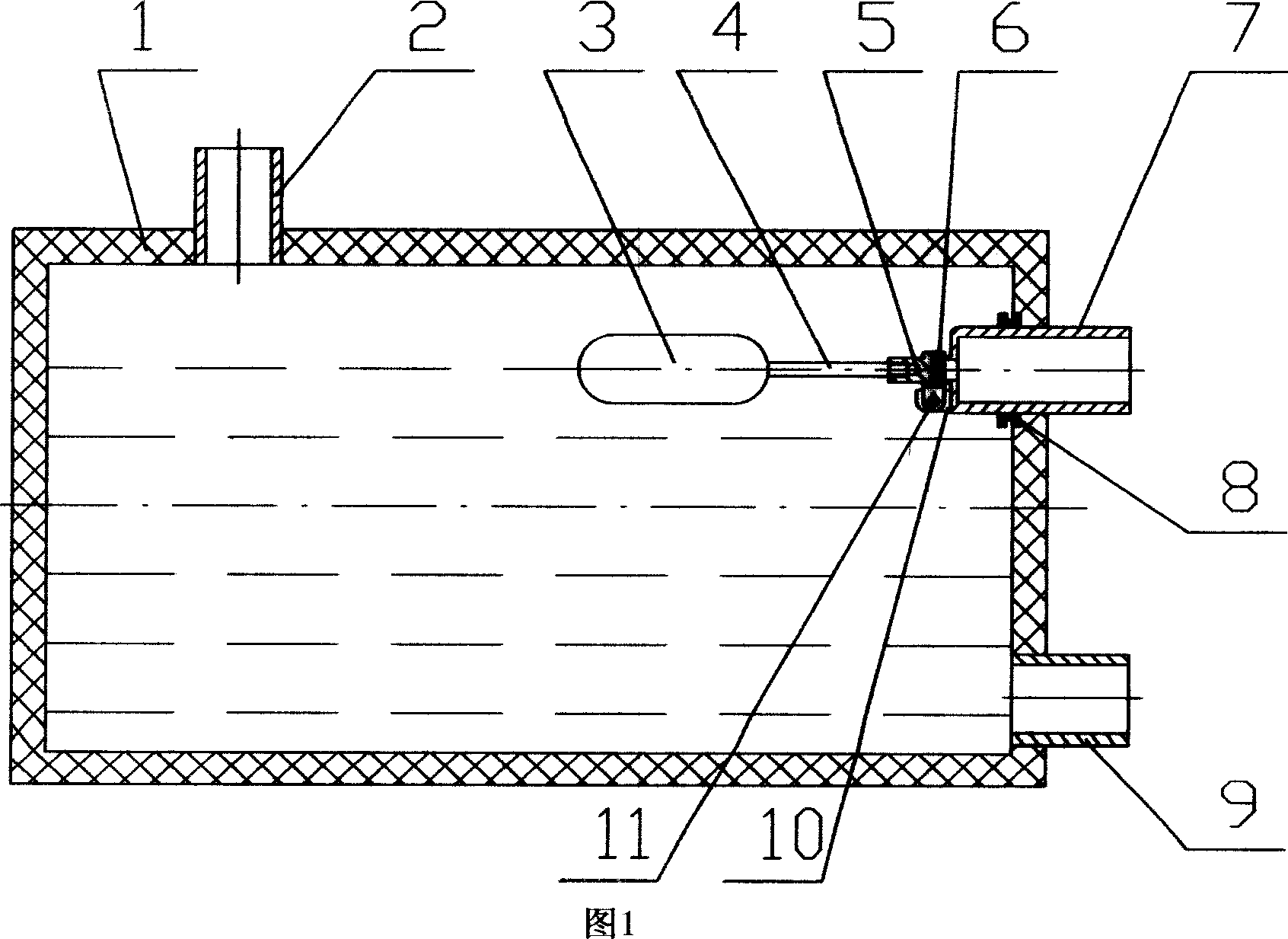 Built-in water-supplying device for solar water heater