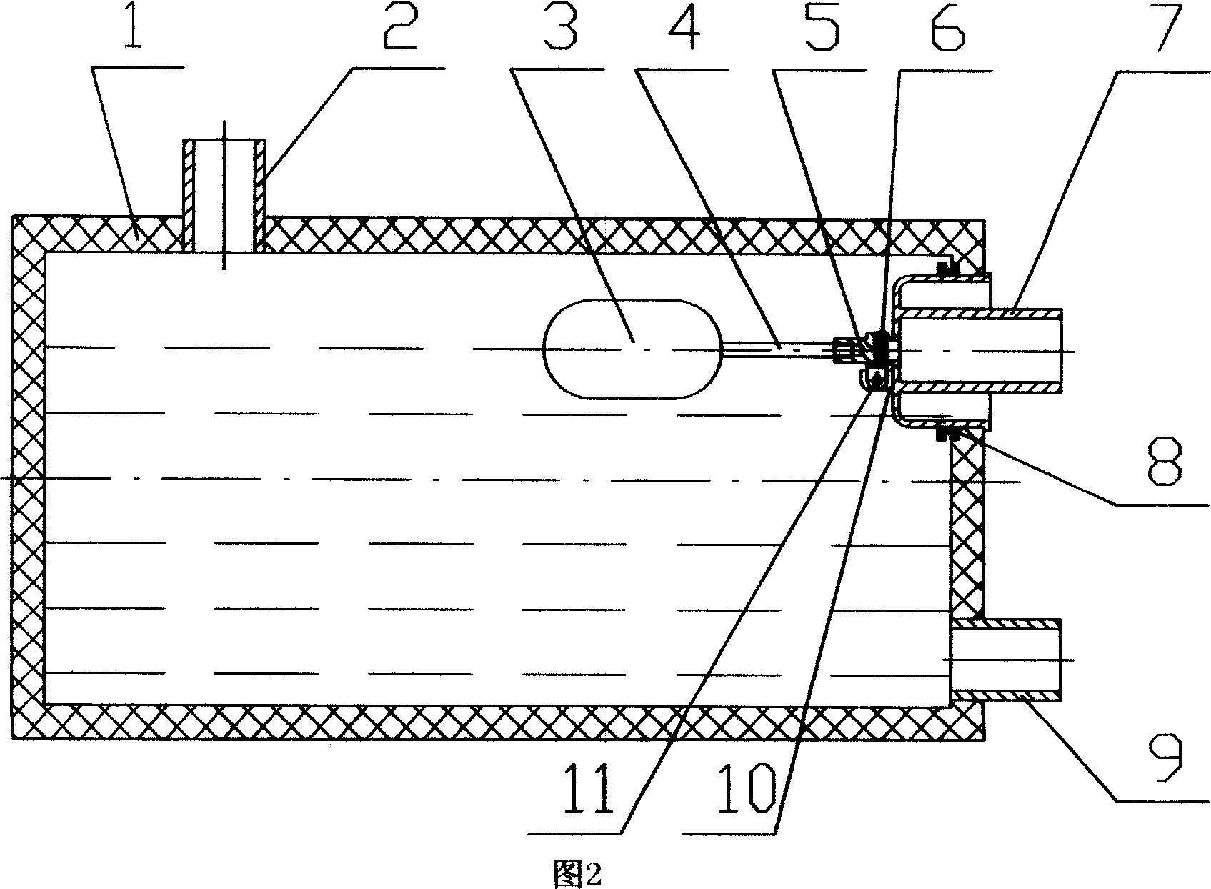 Built-in water-supplying device for solar water heater