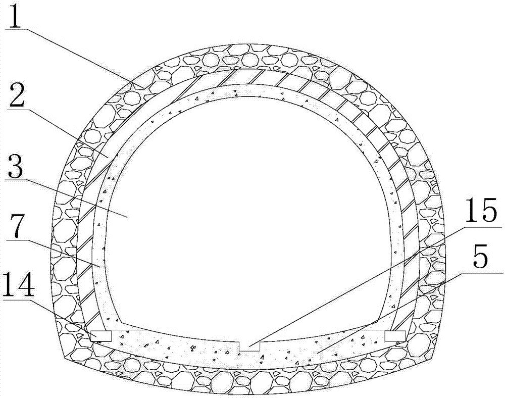 Double-curved arch supporting structure used for underground engineering and construction method