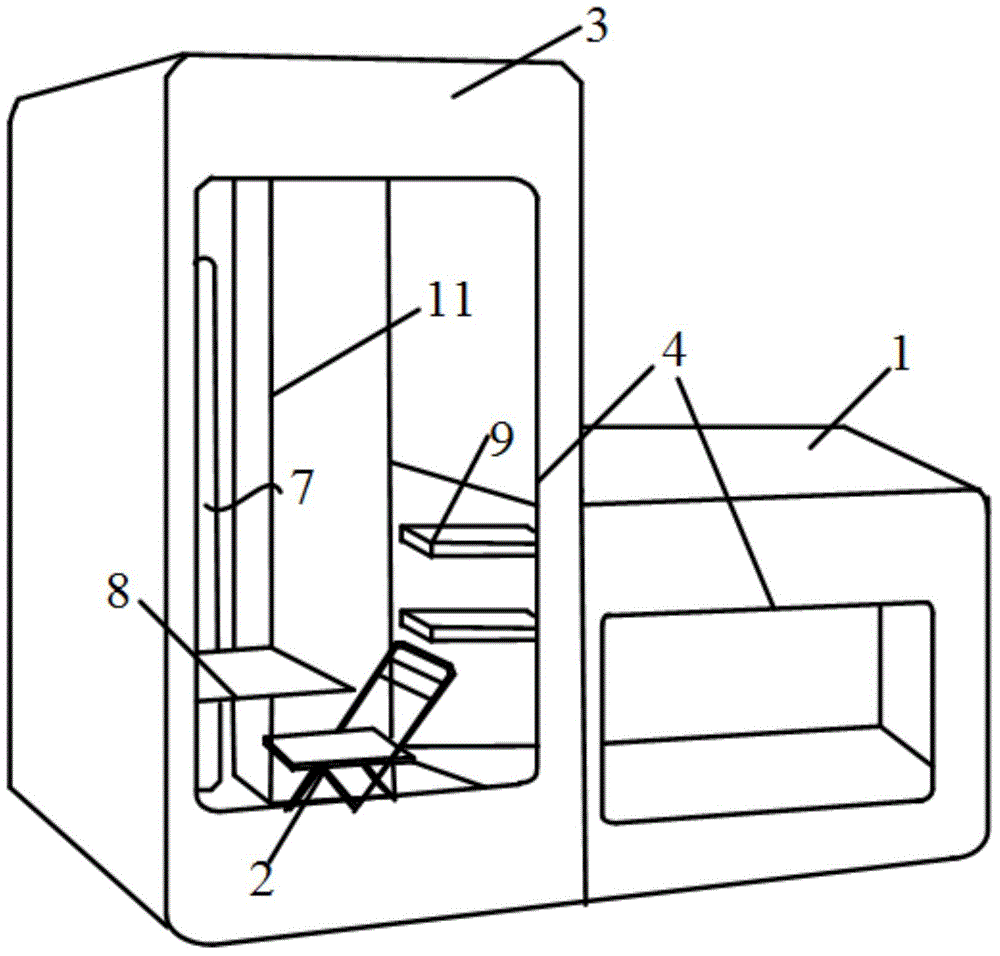 L-shaped sectional modularized flat