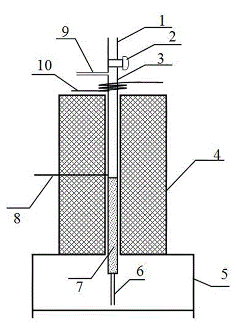 Quick heating and gasifying test device and application thereof