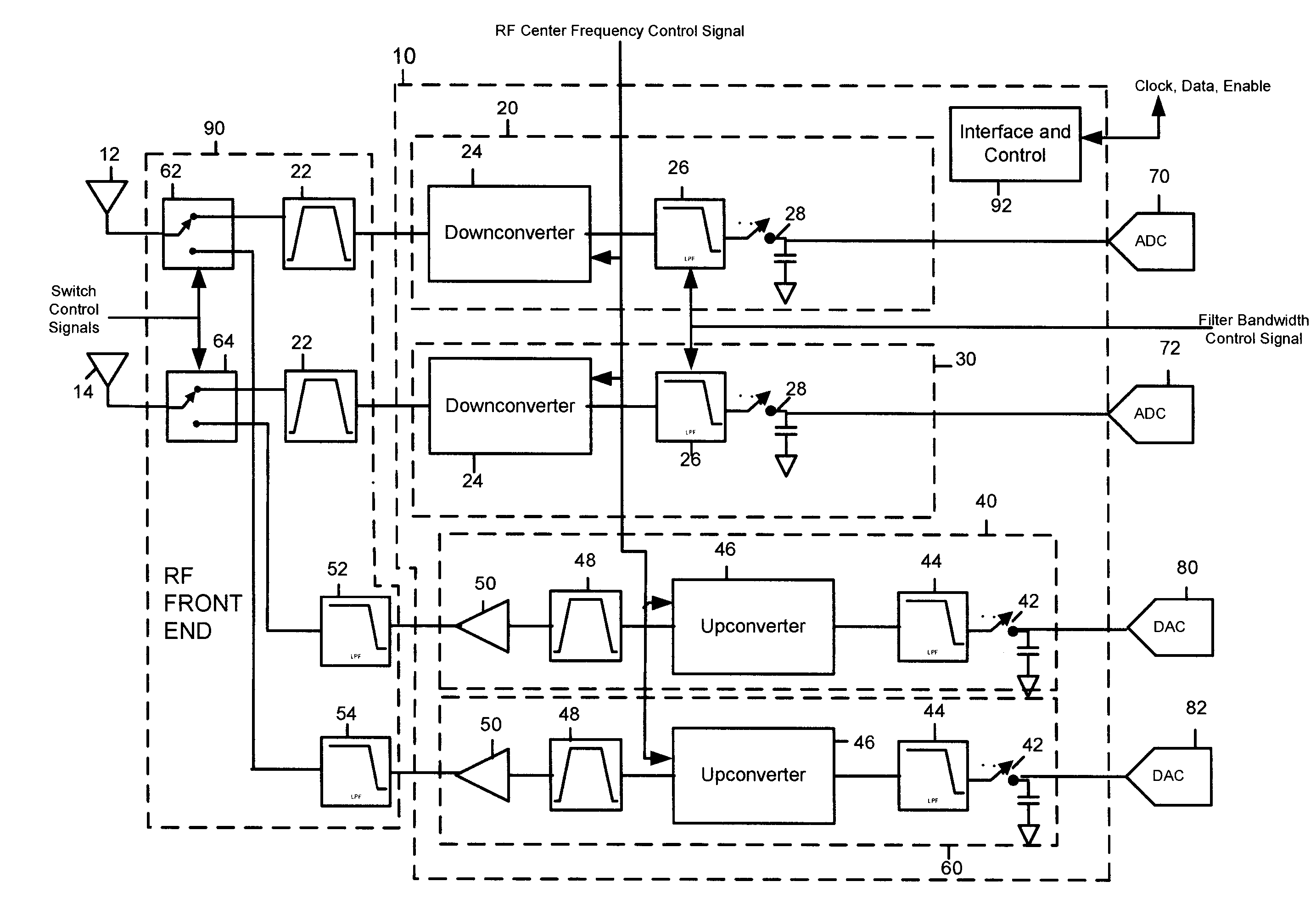 Multiple-Input Multiple-Output Radio Transceiver