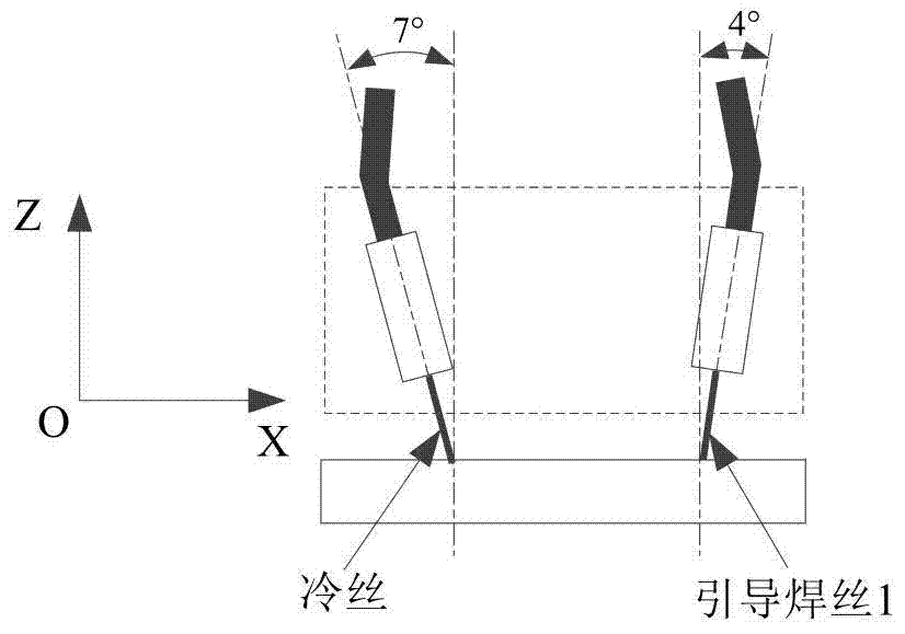 Three-wire welding torch, welding system and method for double-arc and cold wire pulse hybrid welding