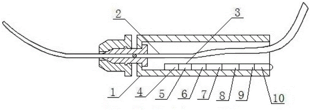 Music type skipping rope structure