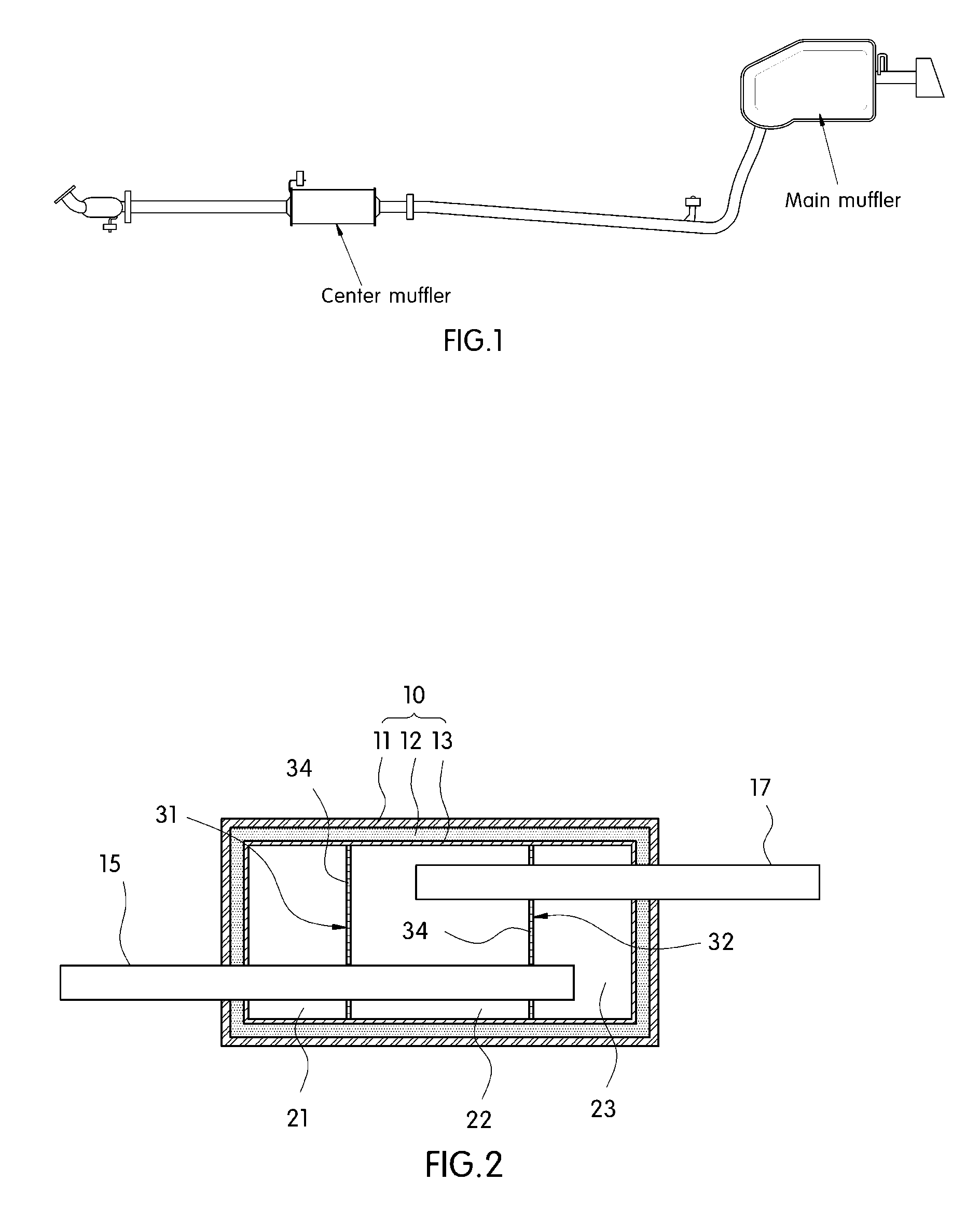 Muffler for an exhaust system of vehicle