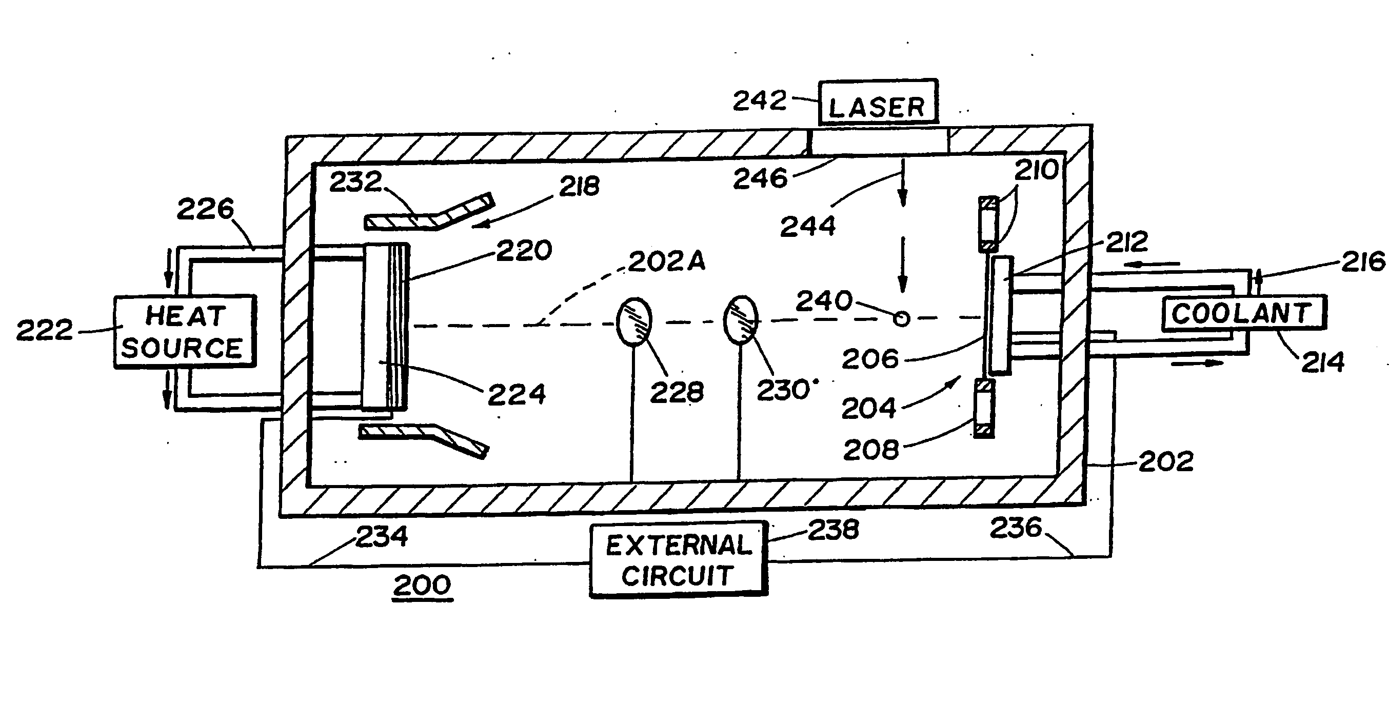 Thermionic electric converter