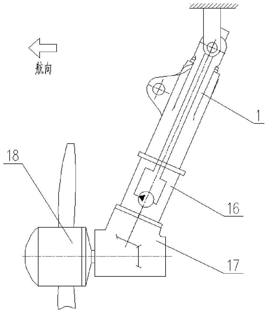 Hanging lug type mounting and supporting mechanism of ram air turbine system