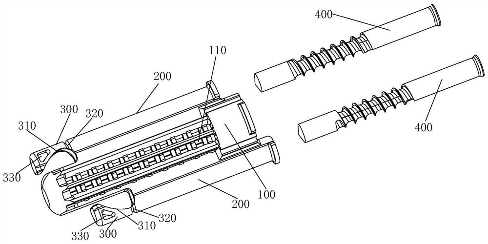 Sacroiliac joint fusion cage, holding device thereof and implantation channel setting tool of sacroiliac joint fusion cage