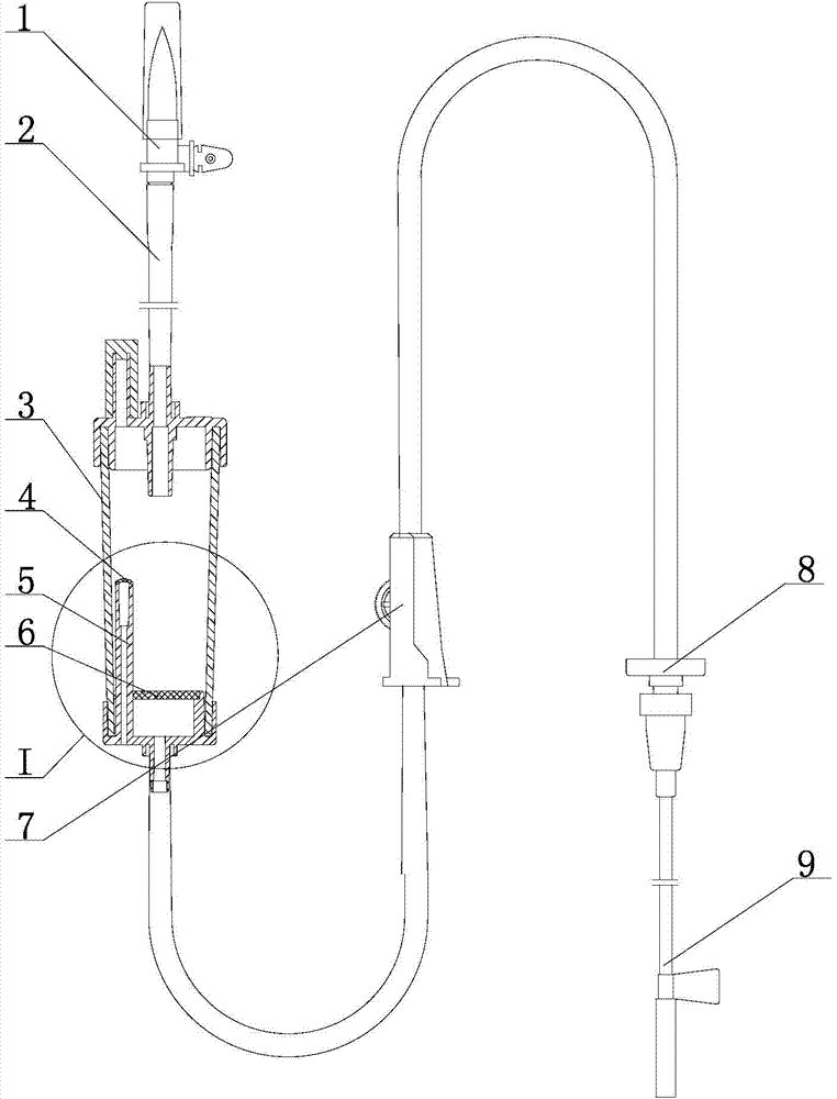 Exhaust and liquid stopping infusion apparatus