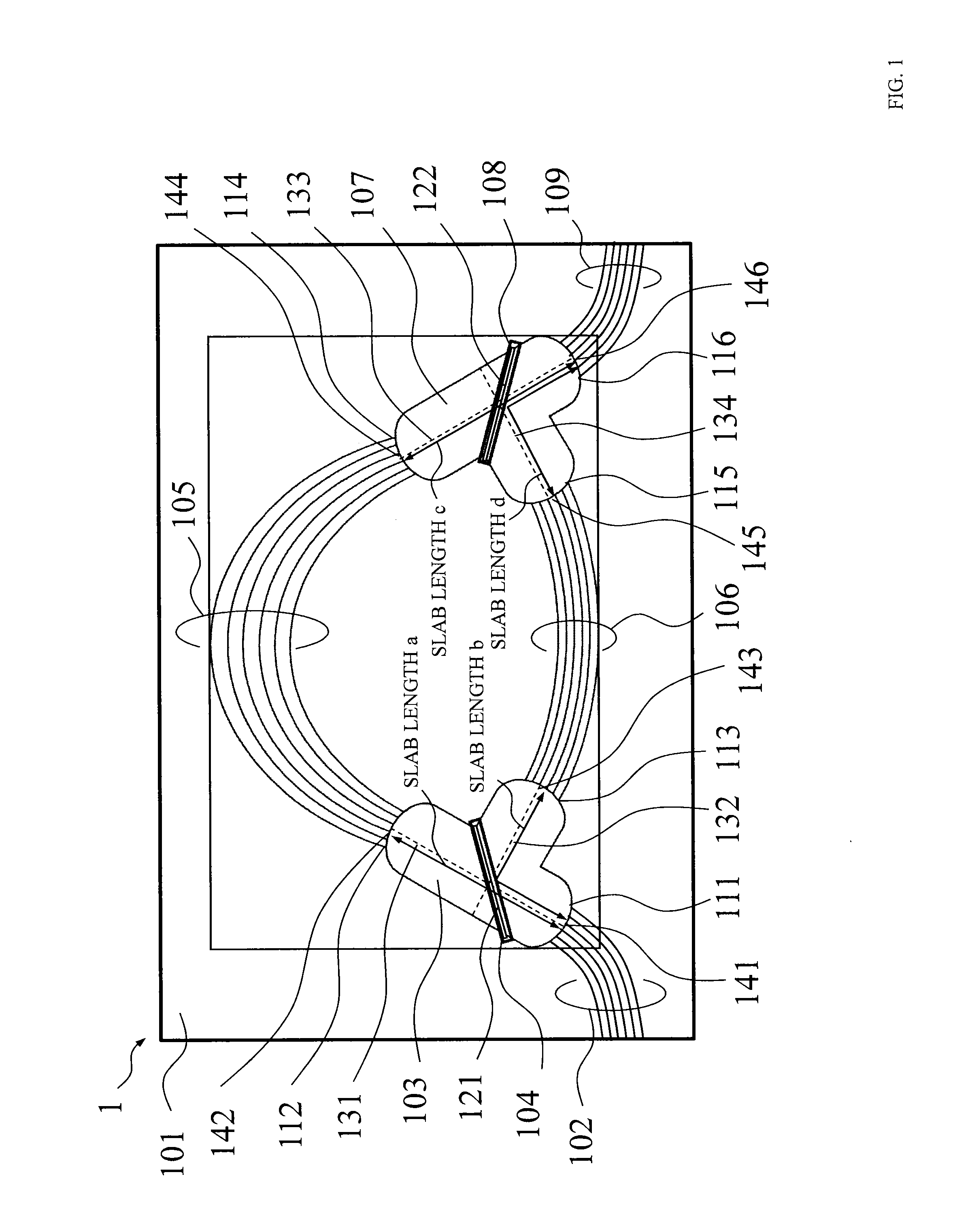 Arrayed waveguide grating, optical module provided with said arrayed waveguide grating, and optical communications system