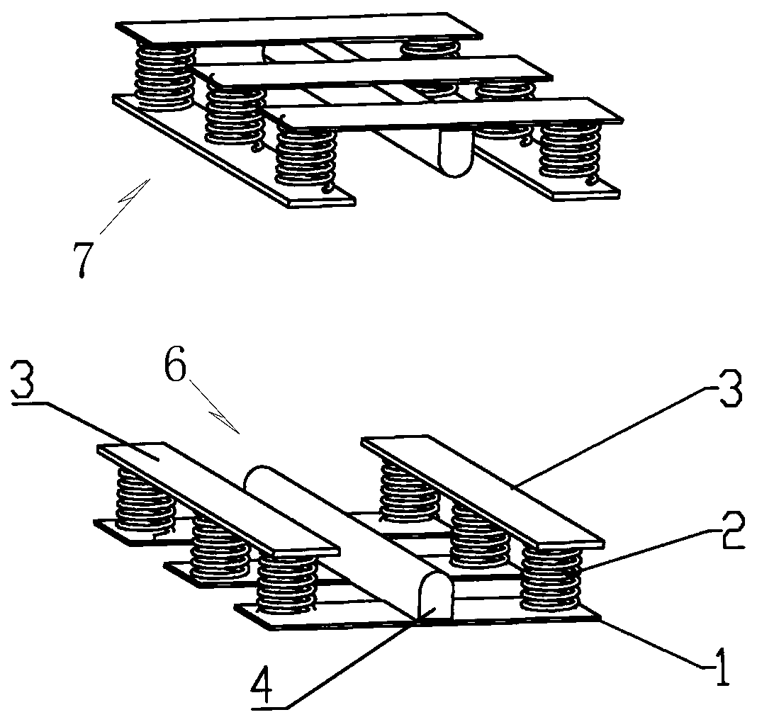 Centering device for concrete sample split test