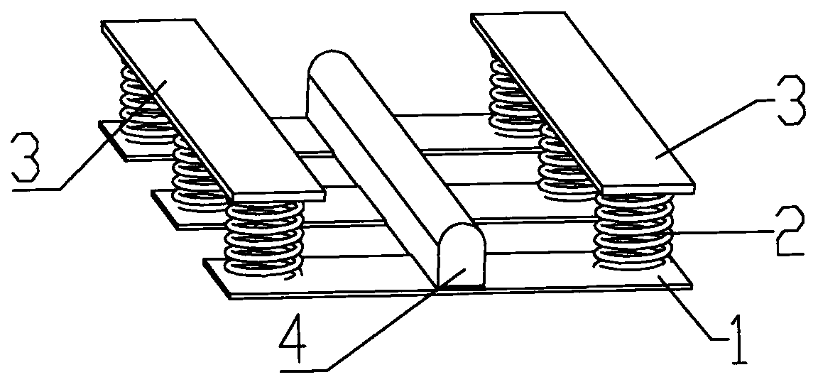 Centering device for concrete sample split test