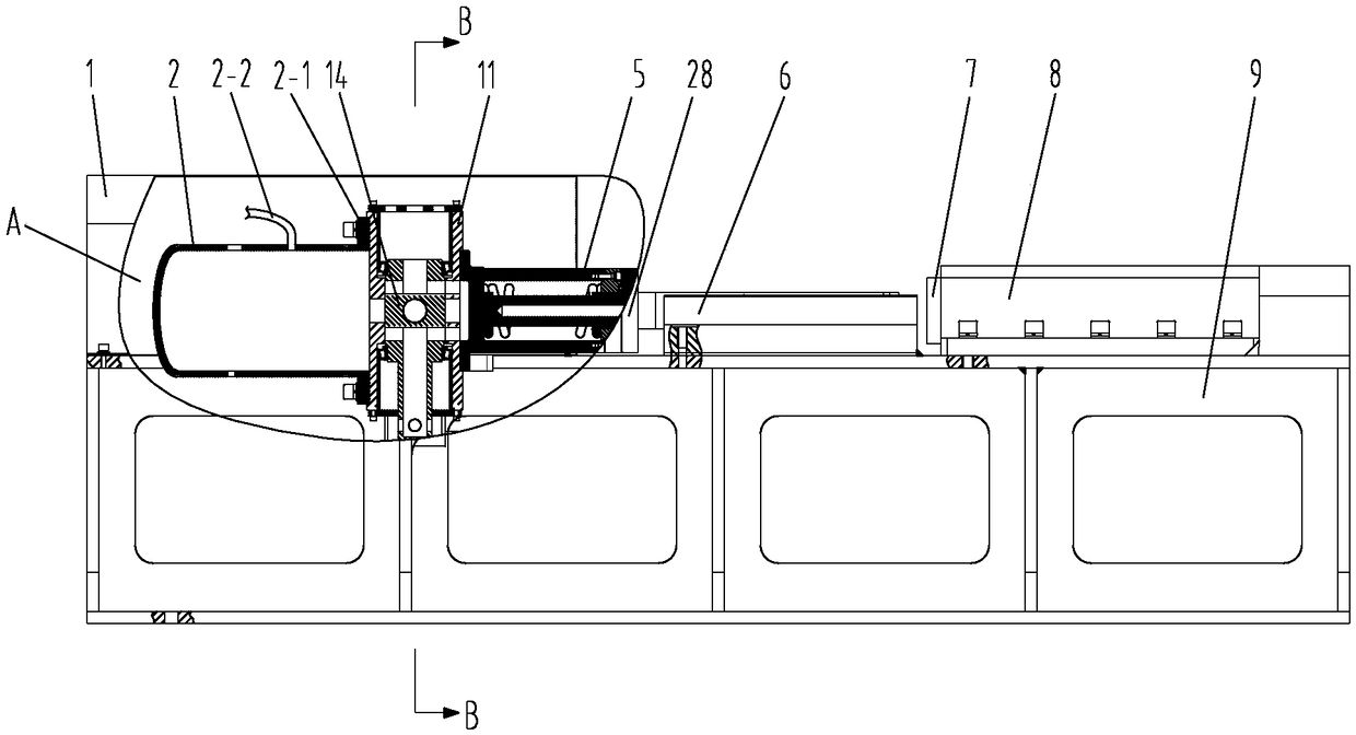 A horizontal continuous impact test device and test method