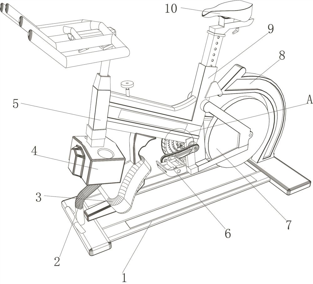 A kind of physical training type spinning bicycle